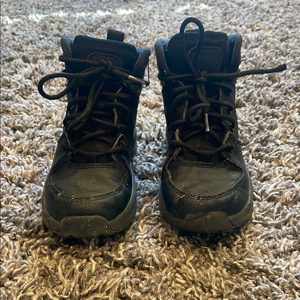 Kids Black Hiking Boots
